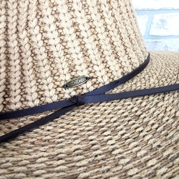 C.C. Knit Panama Fedora Hat - Picture 9 of 10